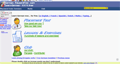 Desktop Screenshot of german.tolearnfree.com