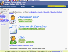 Tablet Screenshot of italian.tolearnfree.com